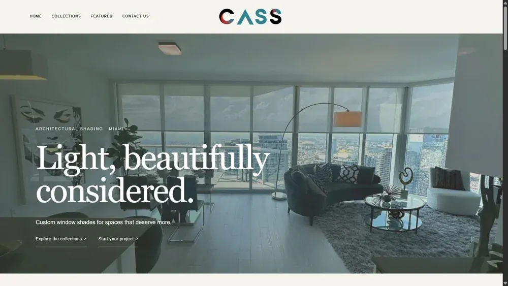 CASS — Cover All Shades Systems website preview